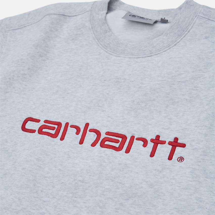 Carhartt WIP Sweatshirts CARHARTT SWEAT I030229 ASH HEATHER/ROCKET